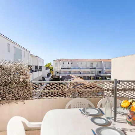 公寓 Le Bleu Camargue - T3 En Duplex Classe 3 Etoiles - Clim - Arrivee Autonome - Piscine Privative A La - Parking Gratuit - Wifi Fibre - Animaux Acceptes - Ideale Famille Couple Teletravail 勒格罗-迪鲁瓦